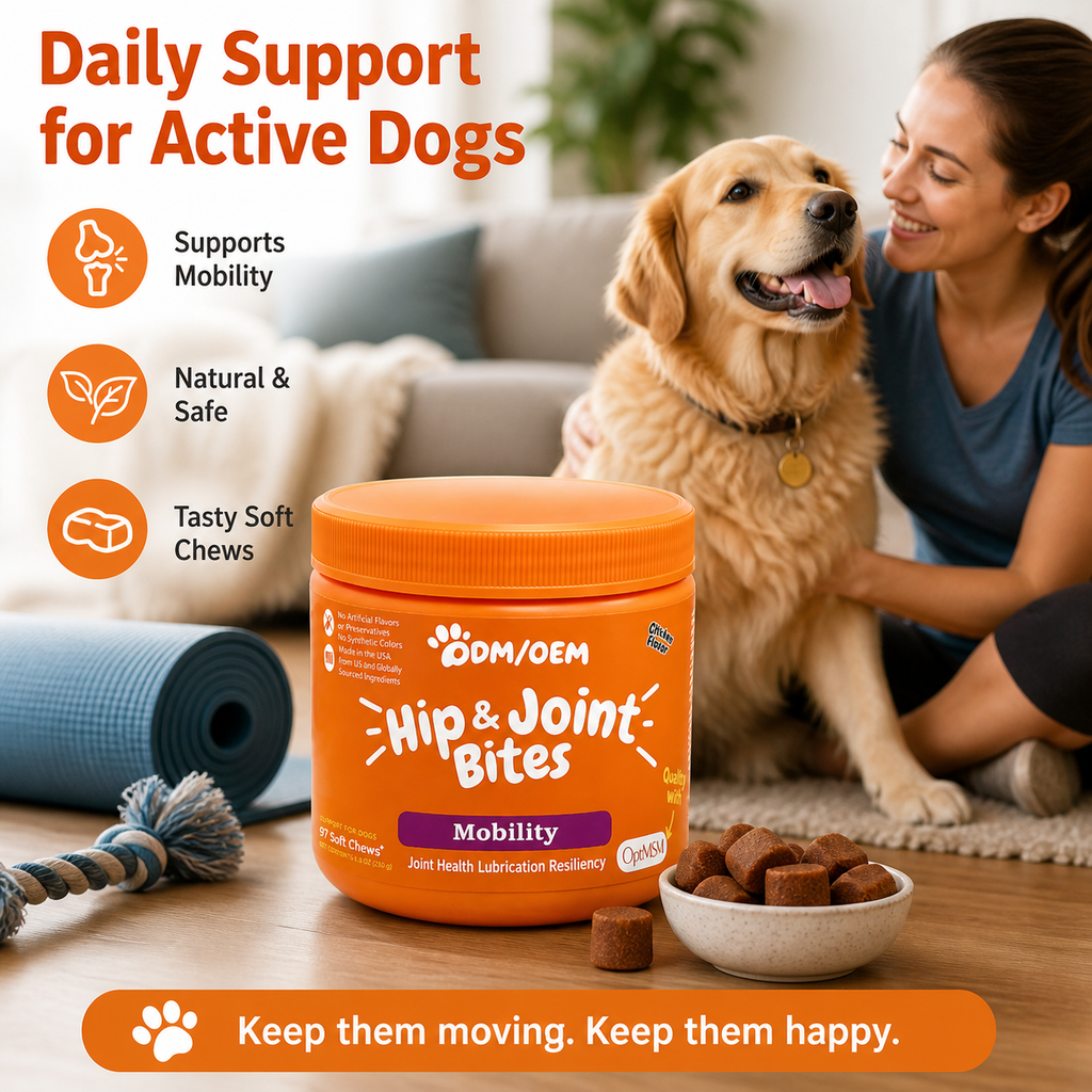 Dog Hip & Joint Support Bites | Improve Mobility Joint Health