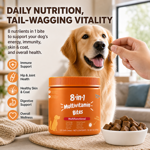 8-in-1 Multivitamin Bites | All-Round Daily Nutrition Chews for Dogs