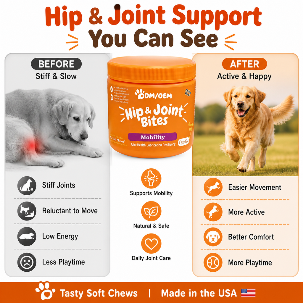 Dog Hip & Joint Support Bites | Improve Mobility Joint Health