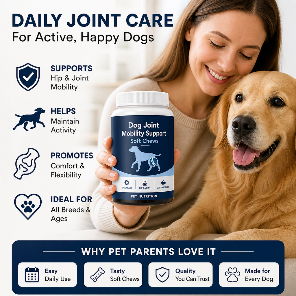 Dog Joint Mobility Support Soft Chews | Daily Hip & Joint Care Supplement