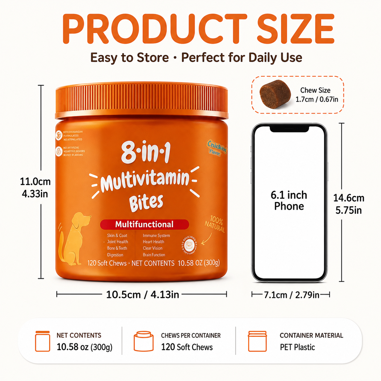 8-in-1 Multivitamin Bites | All-Round Daily Nutrition Chews for Dogs