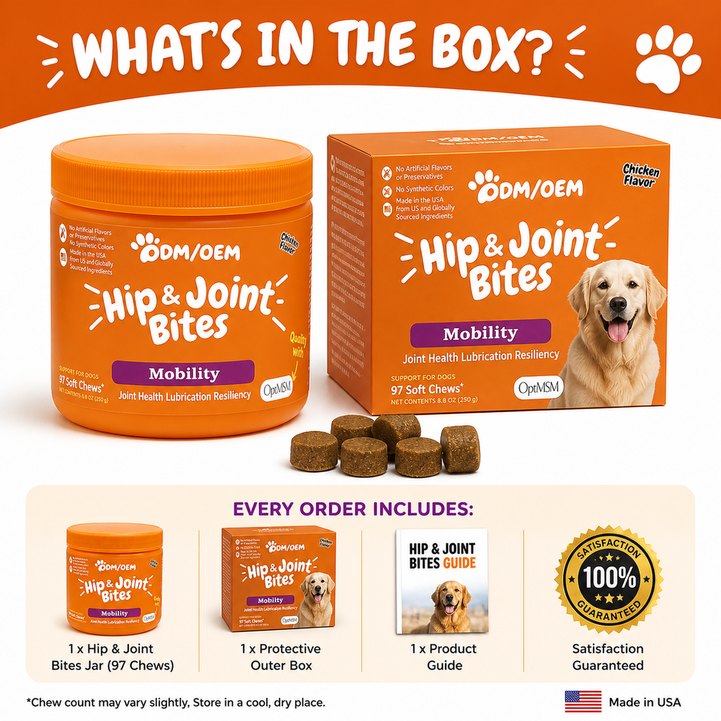Dog Hip & Joint Support Bites | Improve Mobility Joint Health