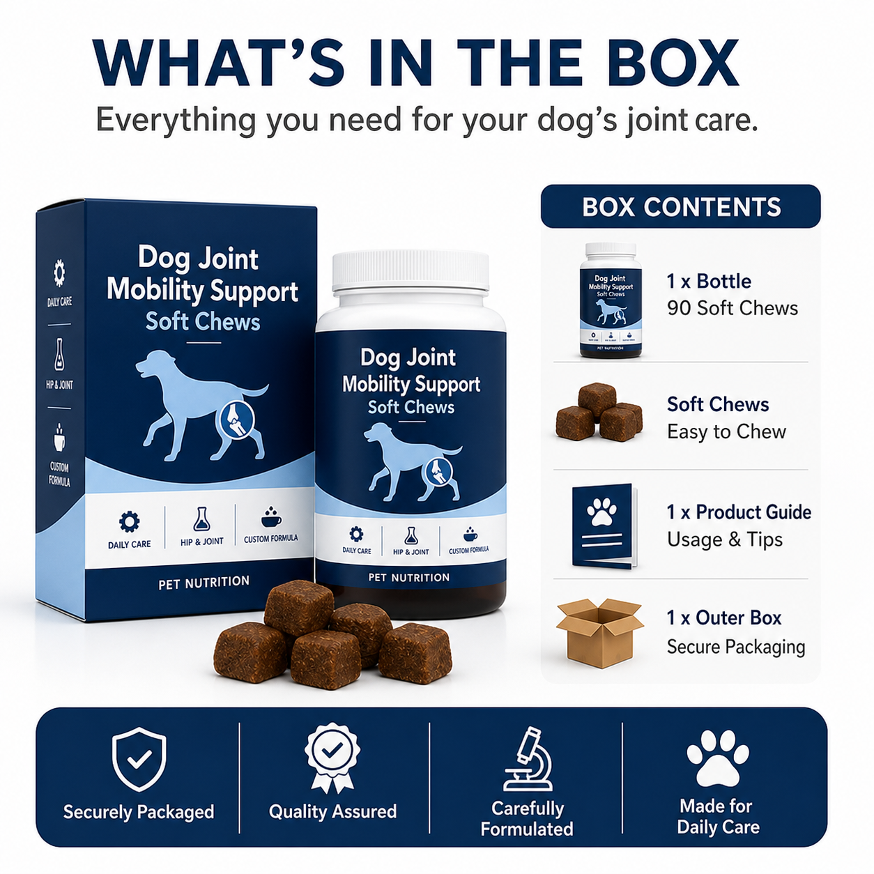 Dog Joint Mobility Support Soft Chews | Daily Hip & Joint Care Supplement